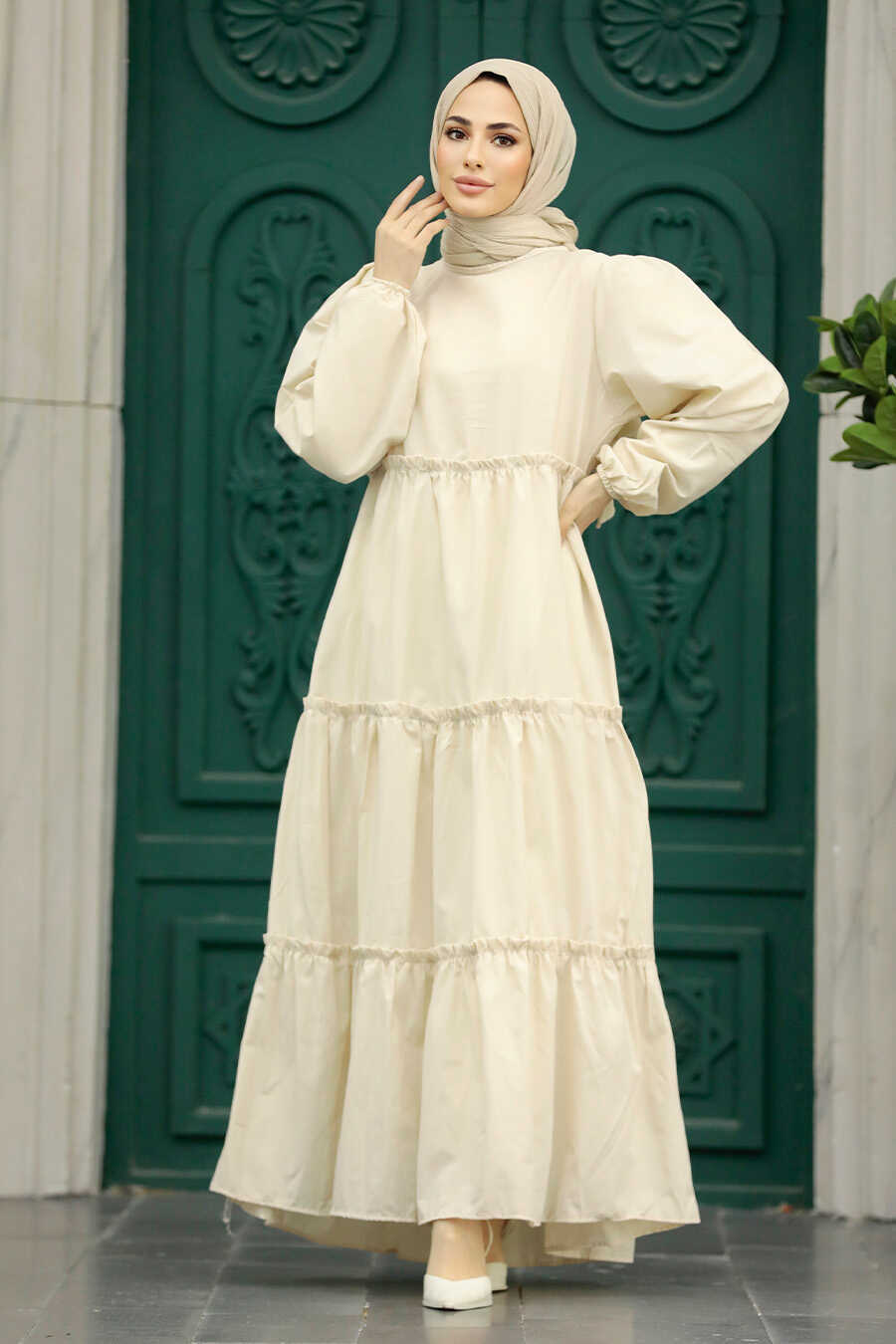 Mink Hijab Turkish Dress 29712V