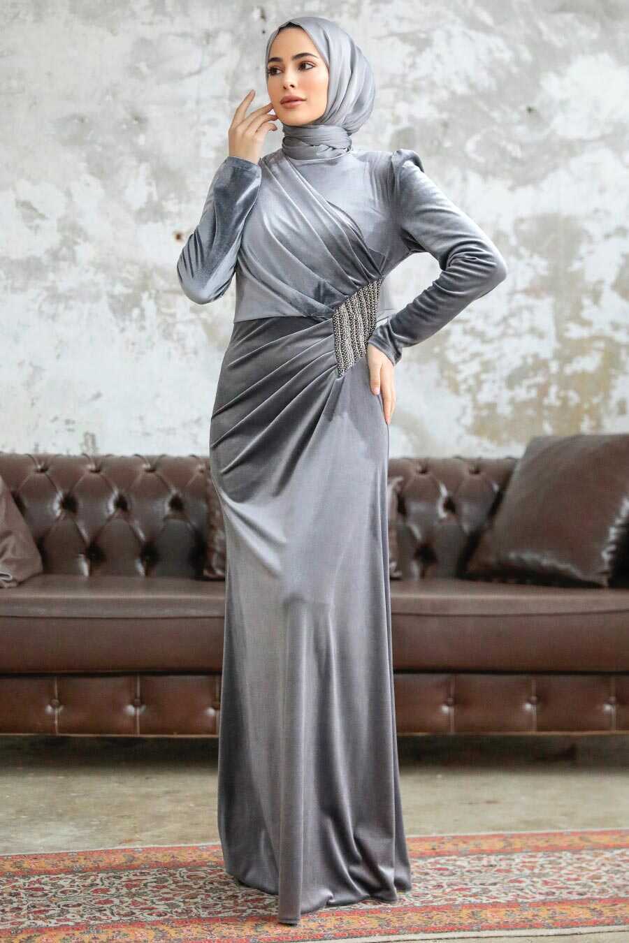 Velvet sale dress hijab