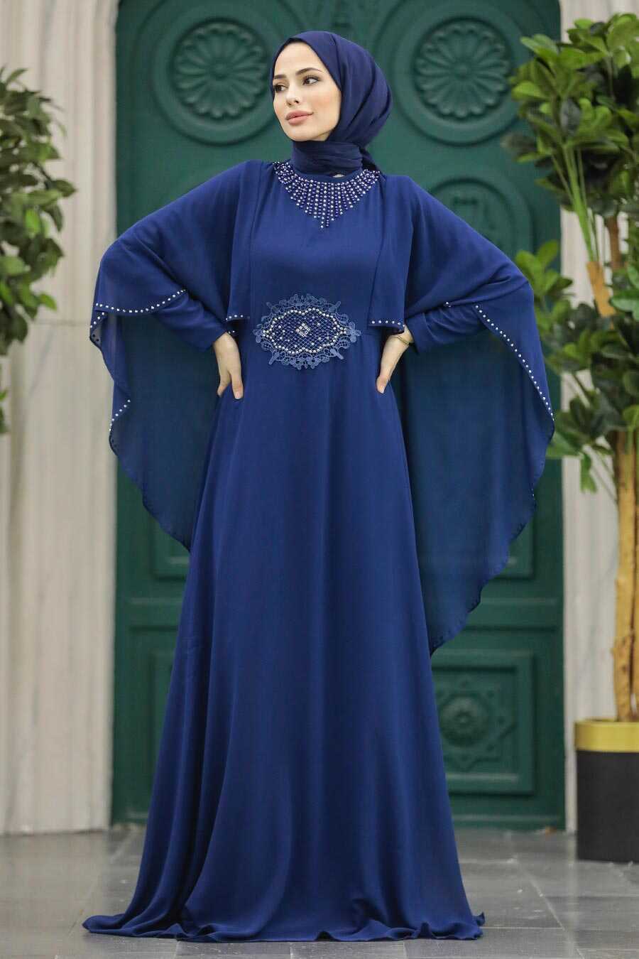 Neva Style -Modern Navy Blue Modest Bridesmaid Dress 91501L – Joozal