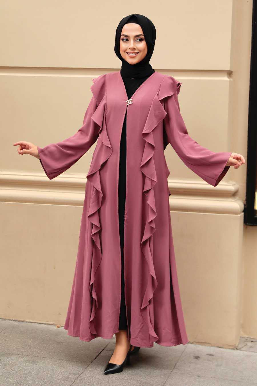 Abaya Hijab Rose Poudr 15402GK Joozal