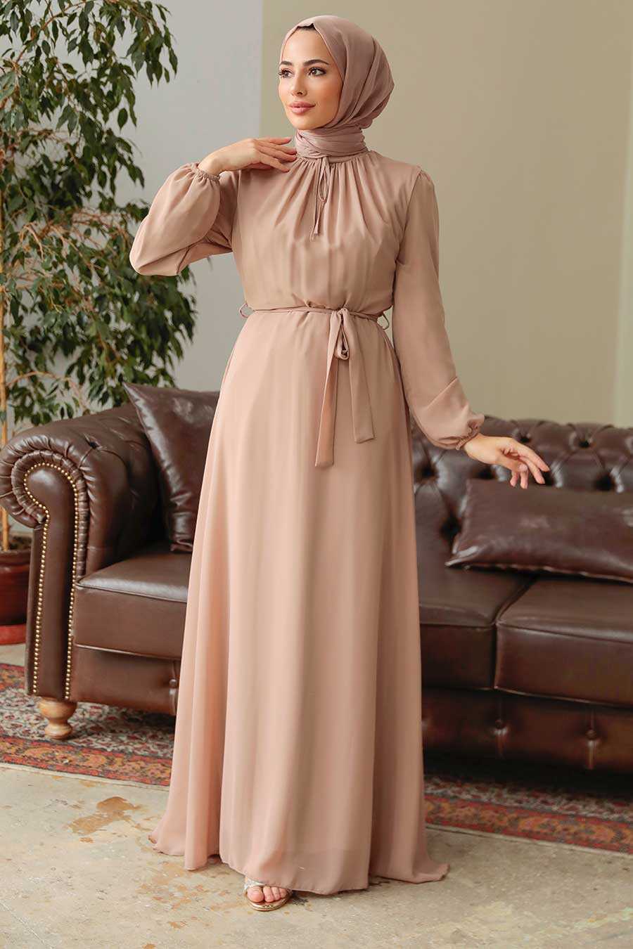 Mink Hijab Dress 27922V – Joozal