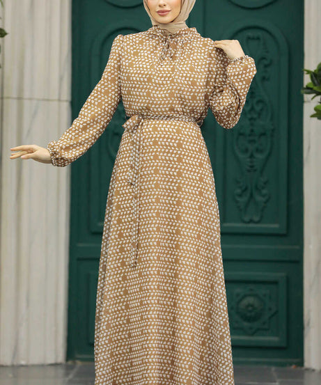 Biscuit Muslim Long Dress Style 279084BS