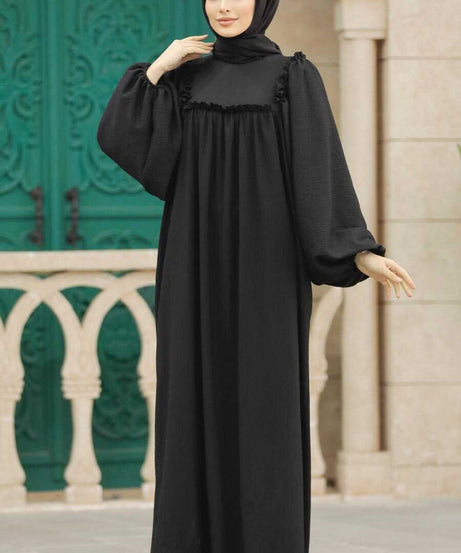 Black Muslim Dress 5887S
