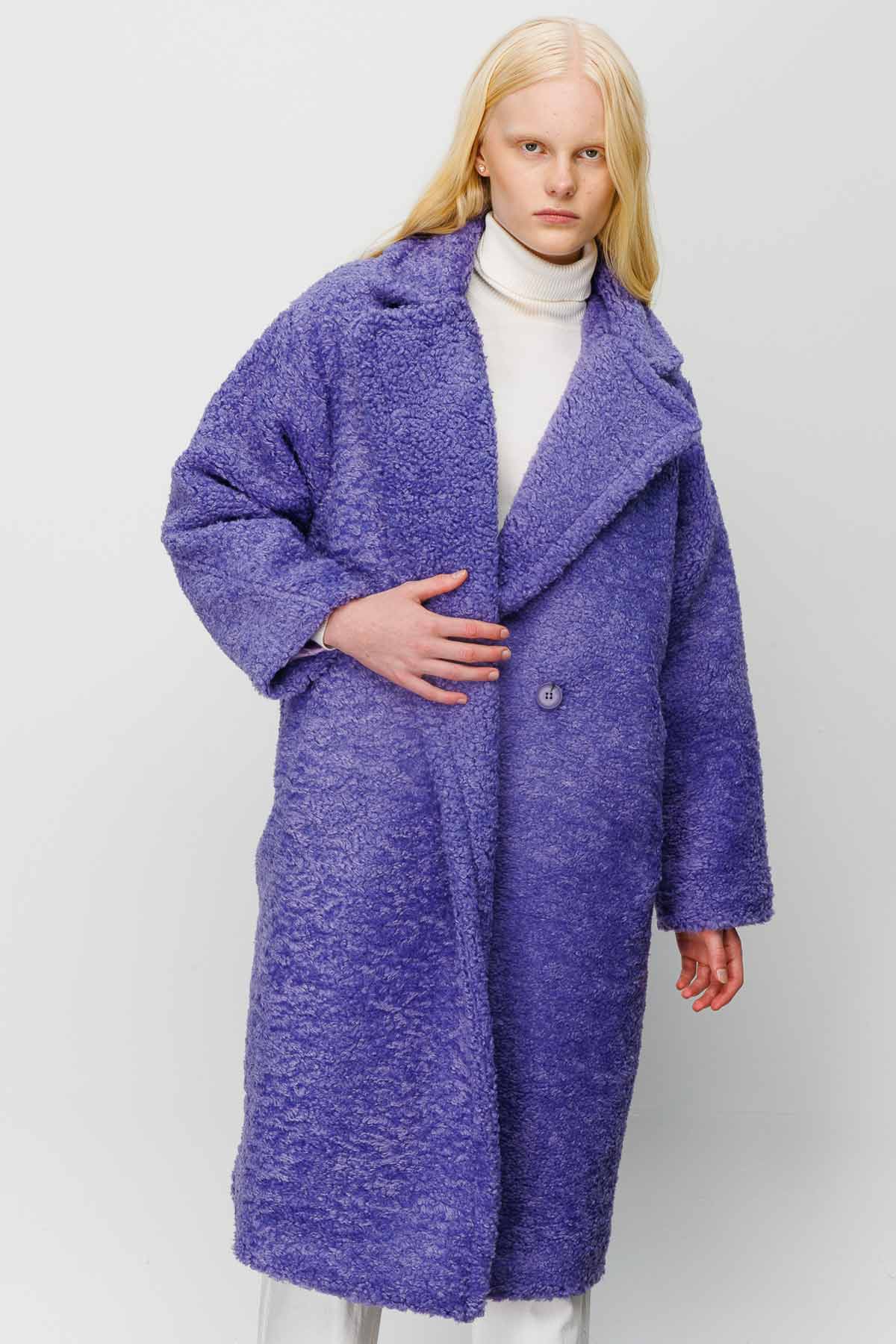 Purple hot sale teddy coat