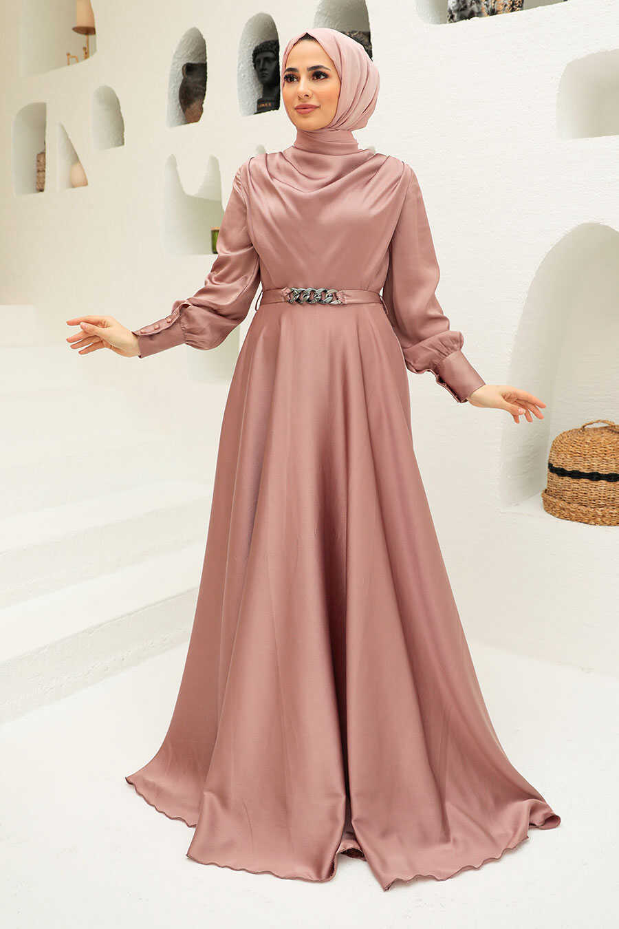 neva style elegant mink hijab muslim engagement dress 3460v evening dresses neva style 74222 28 B